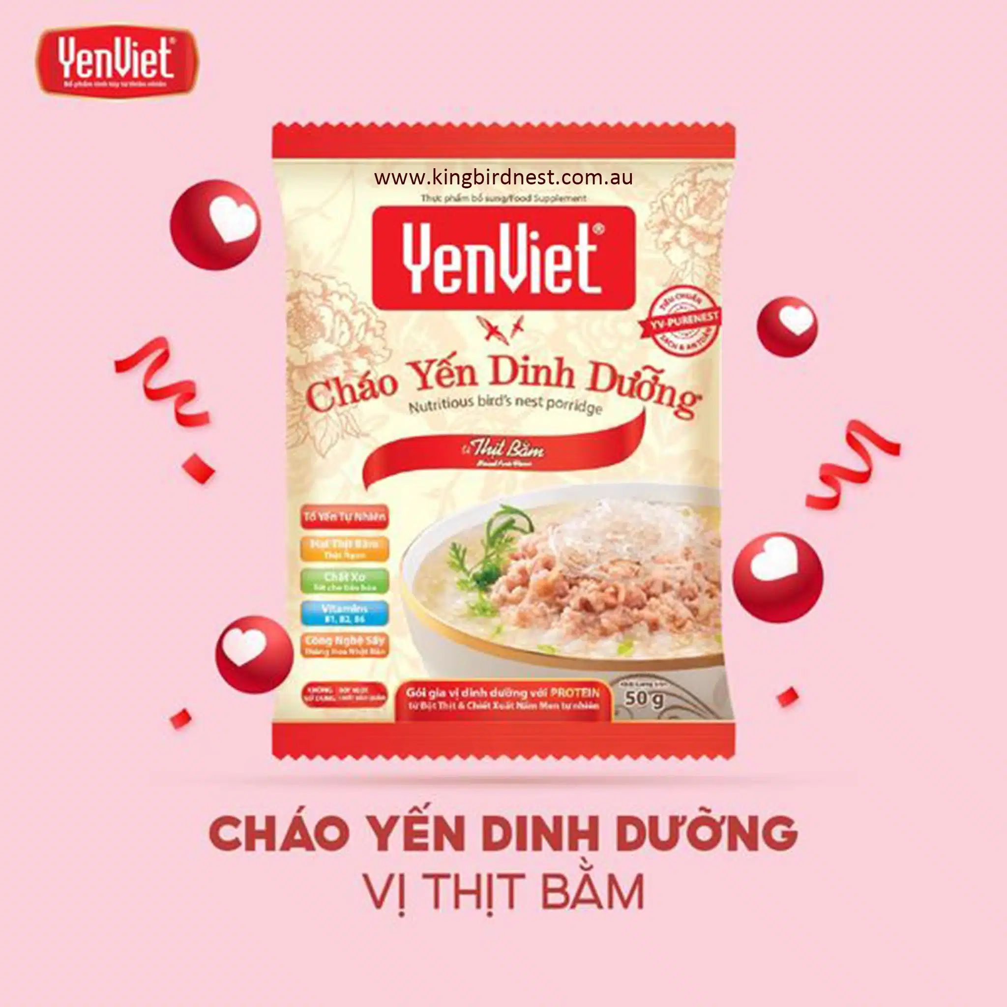 chao yen dinh duong thit bam yenviet YV-POR